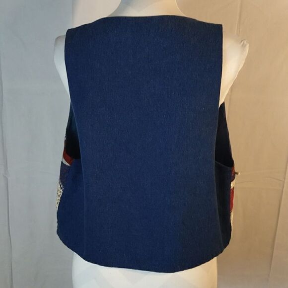 Vtg. Handmade Patchwork Women's Vest  - Picture 8 of 10
